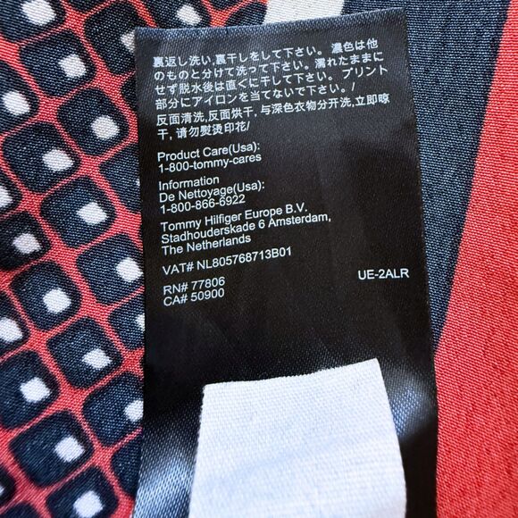 Tommy Hilfiger Patterned V-Neck Midi Dress - Women’s Medium - Picture 12 of 13